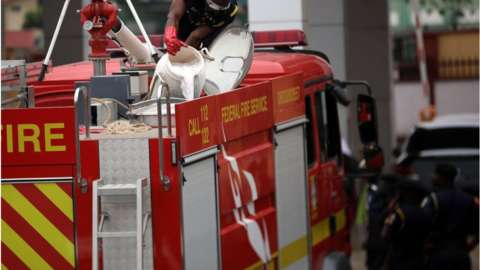 Explosion Kills Two At Canadian Embassy Mediaage NG Abuja, Nigeria - Mediaage NG News - There was an explosion caused by a fire from a generator at the Canadian High Commission in Nigeria's capital, Abuja. It caused the death of two persons, injuring two others.