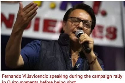 Ecuadorian Presidential Candidate Shot Dead At Campaign Rally Mediaage NG A presidential candidate in Ecuador's forthcoming election, Fernando Villavicencio was on Wednesday shot dead at a campaign rally in the in the northern city of Quito, the country's capital.