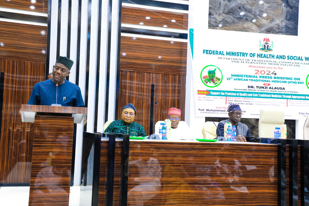Minister of State for Health Advocates For Standards In Traditional Medicine Practices Mediaage NG The Nigerian Minister of State for Health and Social Welfare has advocated for the alignment of Traditional Medicine Products and practices with set standard of quality, safety and efficacy.