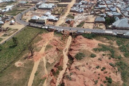 SAVING LIVES AND LIVELIHOODS: Gully Erosion Control by ACReSAL in Gombe Mediaage NG The gully ripped away part of my house during the rain.  Transportation is very difficult. For example, if you want to take a pregnant woman to a health facility, it is a very hard process. The difficulties accessing the community affect all socio-economic activities in the area.