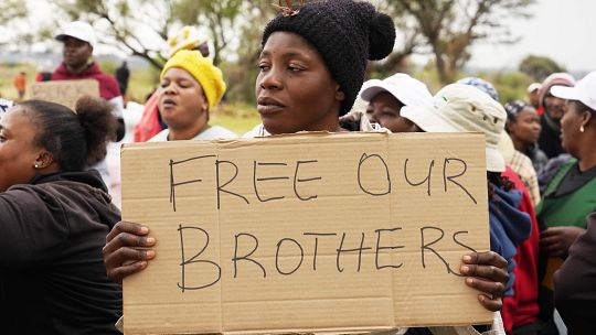 South African Authorities Face Scrutiny Over Treatment of Trapped "Illegal Miners" Mediaage NG There are a growing concerns from the South African public over the handling of a standoff with illegal miners trapped in an abandoned gold mine, as the death toll from the incident reached at least 87.