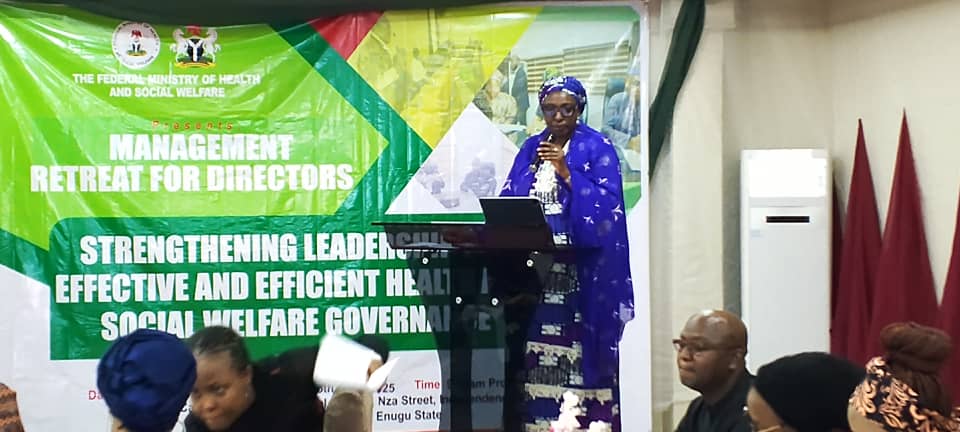 Directors In Nigeria's Health Ministry Urged to Prioritise Improved Service Delivery Mediaage NG The Permanent Secretary of Nigeria's Ministry of Health and Social Welfare has encouraged Directors of the Ministry to be effective in service delivery in the health sector and to the Nigerian populace.