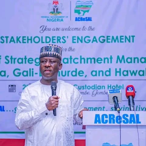Final Phase of ACReSAL's Stakeholders’ Engagement for Catchment Management Plans Begins in Gombe State Mediaage NG The final phase of the Agro Climatic Resilience In Semi Arid Landscapes (ACReSAL) stakeholders’ engagement for the development of 20 Catchment Management Plans has kicked off in Gombe State, drawing participation from key institutional stakeholders across seven states—Adamawa, Bauchi, Borno, Taraba, Yobe, Plateau, and Gombe.
