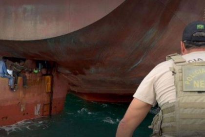 Four Nigerians Hid In Ship Enroute To Brazil Mediaage NG The stowaways were discovered by crew members of another ship that passed close by in Vitoria Bay, in Holy Spiritin southeastern Brazil.