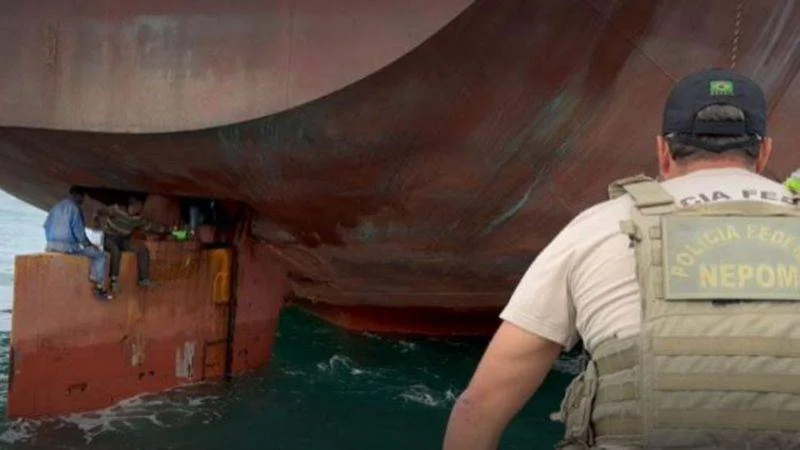 Four Nigerians Hid In Ship Enroute To Brazil Mediaage NG The stowaways were discovered by crew members of another ship that passed close by in Vitoria Bay, in Holy Spiritin southeastern Brazil.